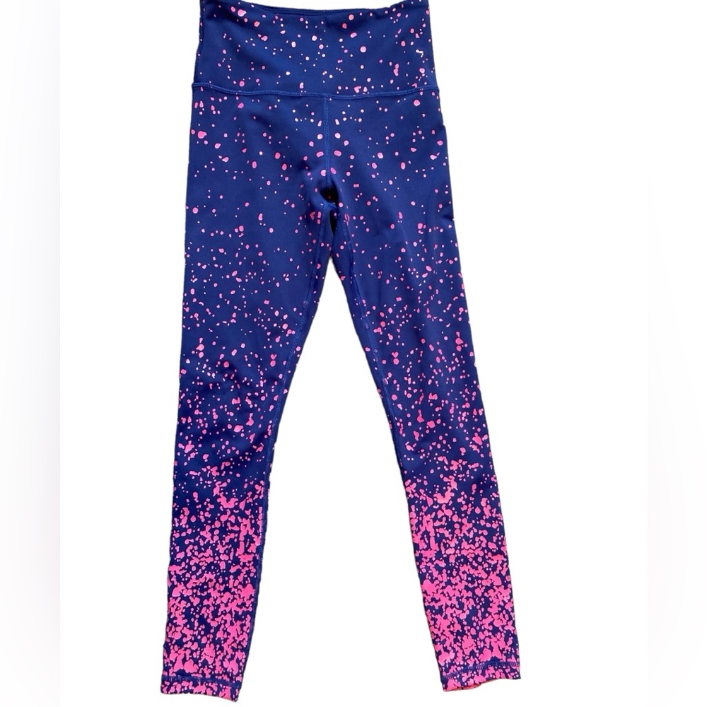Authentic Zyia Navy Pink Splash Light n Tight Hi-Rise